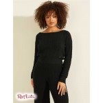 Жіночий Светр GUESS (Tanya Cable Knit Sweater) 58821-01 Реактивний Чорний Жіночий Светр GUESS (Tanya Cable Knit Sweater) 58821-01 Реактивний Чорний