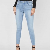 Женские Джинсы (Ummah Rhinestone Mid-Rise Skinny Jeans) 57131-01 Легкая Мытье