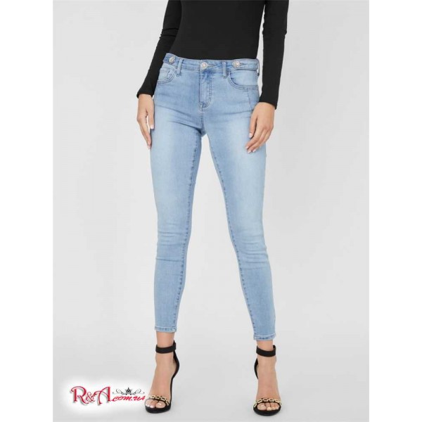 Жіночі Джинси GUESS Factory (Ummah Rhinestone Mid-Rise Skinny Jeans) 57131-01 Light Wash