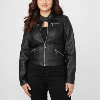 Жіноча Куртка (Nairi Faux-Leather Jacket) 57761-01 Реактивний Чорний