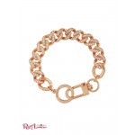 Женский Браслет GUESS (Rose Gold-Tone Rhinestone Curb Chain Bracelet) 60311-01 Розовое Золото