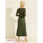 Женский Лонгслив GUESS (Eco Erynn Pleated Long-Sleeve Dress) 64491-01 Joshua Tree