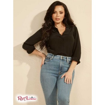 Женская Блузка (The Silk Icon Blouse) 60491-01 Реактивний Черный