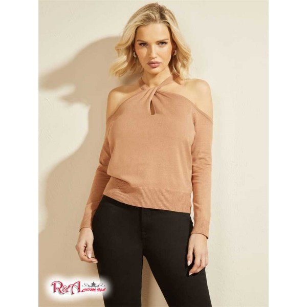 Жіночий Светр MARCIANO (Priya Cold-Shoulder Sweater Top) 64451-01 Shiitake Коричневий