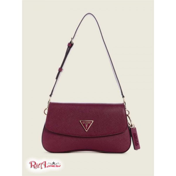 Женская Сумка на Плечо GUESS (Cordelia Flap Shoulder Bag) 59041-01 Burgundy