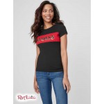 Жіноча Футболка GUESS Factory (Kinley Tee) 63421-01 Реактивний Чорний