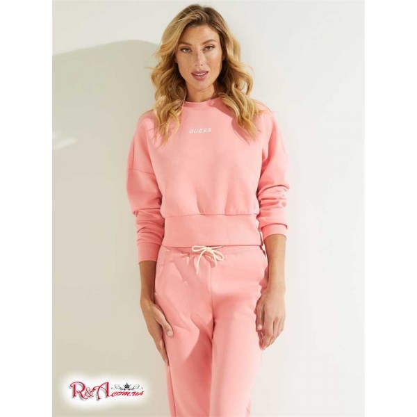 Жіночий Світшот GUESS (Logo Tape Mock-Neck Sweatshirt) 59441-01 ScatteЧервоний Petals Жіночий Світшот GUESS (Logo Tape Mock-Neck Sweatshirt) 59441-01 ScatteЧервоний Petals