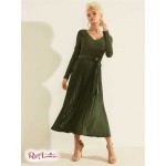 Женский Лонгслив GUESS (Eco Erynn Pleated Long-Sleeve Dress) 64491-01 Joshua Tree