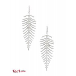 Женская Сережка (Cubic Zirconia Leaf Earring) 64661-01 Серебро