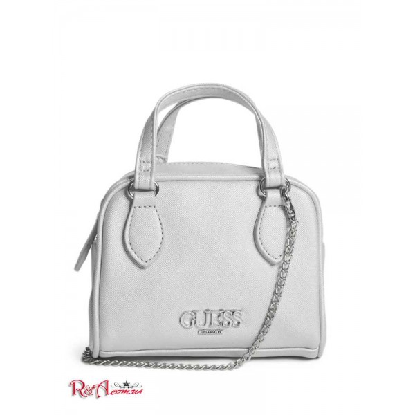 Женская Сумка Сэтчел GUESS Factory (Jozy Micro Satchel) 56761-01 Серебряный