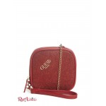 Жіночий Гаманець GUESS Factory (Jozy Wristlet Coin Pouch) 56751-01 Червоний Grid Foil