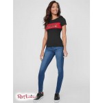 Жіноча Футболка GUESS Factory (Kinley Tee) 63421-01 Реактивний Чорний
