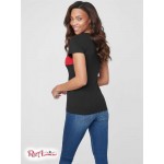 Жіноча Футболка GUESS Factory (Kinley Tee) 63421-01 Реактивний Чорний