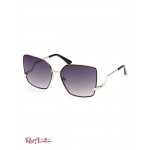 Женские Солнцезащитные Очки GUESS (Oversized Square Zigzag Sunglasses) 60111-01 05B (Черный)