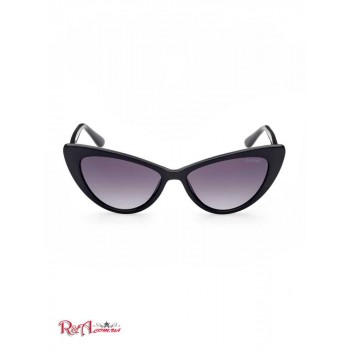 Жіночі Сонцезахисні Окуляри (Winged Cat-Eye Sunglasses) 60101-01 Срібло