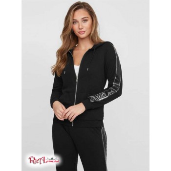 Жіноче Худі (Maila Logo Zip-Up Hoodie) 63251-01 Реактивний Чорний / Срібний