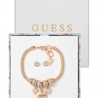 Жіночий Браслет (Rose Gold-Tone Charm Bracelet Valentine's Box Set) 63671-01 Рожевий Золото