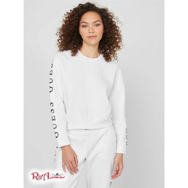 Жіночий Світшот GUESS Factory (Valencia Logo Pullover Sweatshirt) 57772-01 Pure Білий