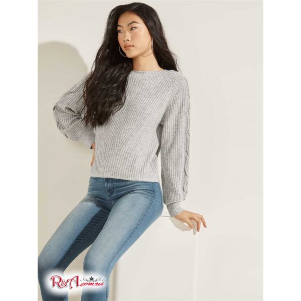 Жіночий Светр GUESS (Jodie Sweater) 64422-01 Світлий Melange Сірий Жіночий Светр GUESS (Jodie Sweater) 64422-01 Світлий Melange Сірий
