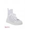 Женские Сникерсы (Manney Knit Logo High-Top Sneakers) 56112-01 Белый Мульти Fabric