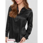 Женская Рубашка GUESS Factory (Galina Logo Satin Shirt) 63172-01 Реактивний Черный Мульти