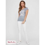 Жіноча Футболка GUESS Factory (Kace Mesh Floral Tee) 63302-01 Синій Currents