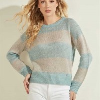 Жіночий Светр (Lorraine Stripe Alpaca-Blend Sweater) 58612-01 Wind Cloud And Синій Strip Жіночий Светр (Lorraine Stripe Alpaca-Blend Sweater) 58612-01 Wind Cloud And Синій Strip