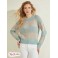Женский Свитер (Lorraine Stripe Alpaca-Blend Sweater) 58612-01 Wind Cloud And Синий Strip