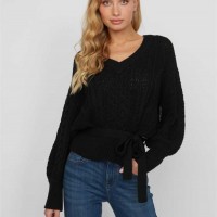Жіночий Светр (Kayla Belted Sweater) 63292-01 Реактивний Чорний Жіночий Светр (Kayla Belted Sweater) 63292-01 Реактивний Чорний