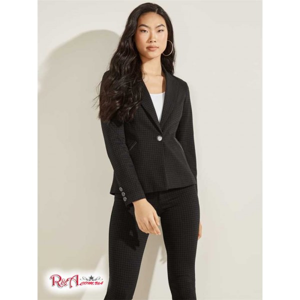 Жіночий Блейзер GUESS (Eco Speranza Blazer) 58702-01 Чорний Сірий Pied De Poule Жіночий Блейзер GUESS (Eco Speranza Blazer) 58702-01 Чорний Сірий Pied De Poule