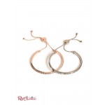 Жіночий Браслет GUESS Factory (Logo Bangle Set) 63642-01 Срібло