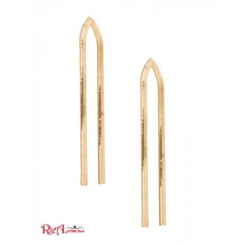 Женская Сережка (14KT Plated Snake Chain Earring) 64662-01 Золото