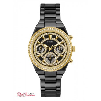 Жіночий Керамік (Gold-Tone and Black Ceramic Multifunction Watch) 56172-01 Multi