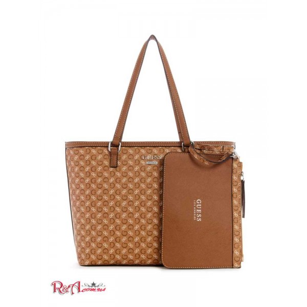 Женская Таут Сумка GUESS Factory (Kelani Logo Tote) 64112-01 Браун