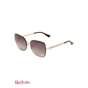 Жіночі Сонцезахисні Окуляри (Logo Chain Sunglasses) 63632-01 Чорний