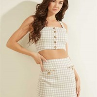 Женский Топ (Bella Tweed Top) 64212-01 Серый Жемчужный Мульти