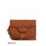 Жіноча Сумка Кроссбоди GUESS Factory (Kaito Flap Crossbody) 63732-01 Коньяк