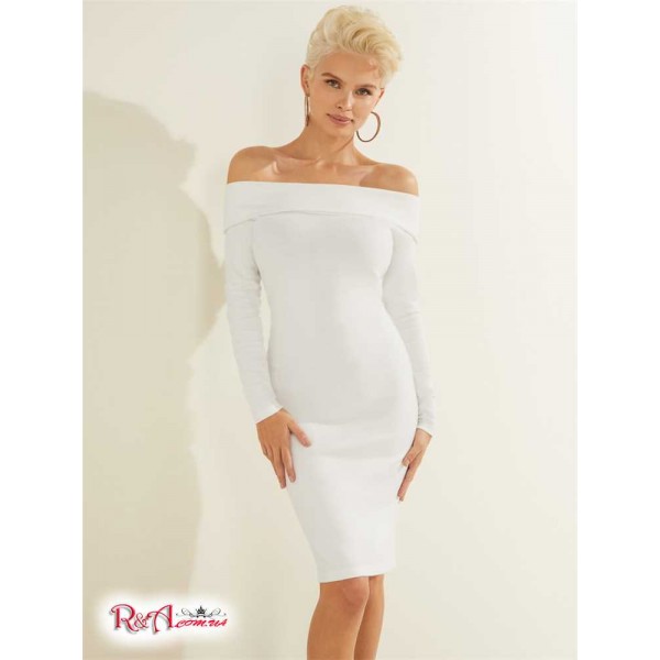 Жіночий Светр GUESS (Ines Sweater Dress) 58712-01 Кремовий Білий Жіночий Светр GUESS (Ines Sweater Dress) 58712-01 Кремовий Білий