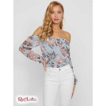 Жіноче Боді (Catelynn Off-Shoulder Bodysuit) 63272-01 Сині Течії Мульти