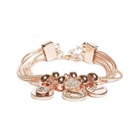 Жіночий Браслет (Rose Gold-Tone Charm Bracelet) 63662-01 Рожевий Золото