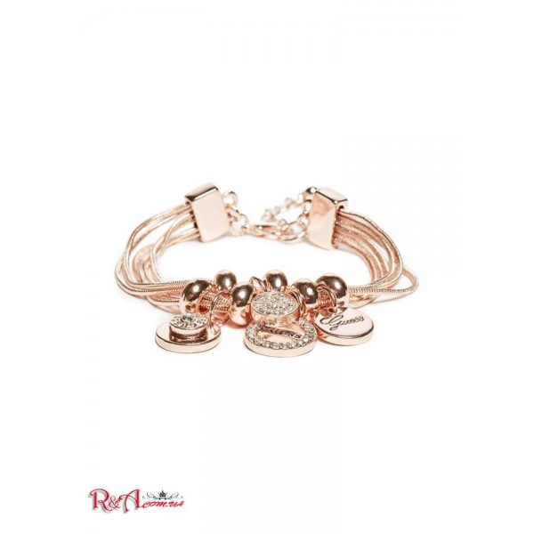 Жіночий Браслет GUESS Factory (Rose Gold-Tone Charm Bracelet) 63662-01 Рожевий Золото