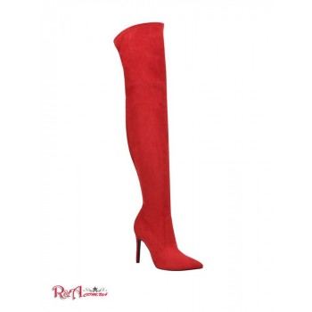Жіночі Черевики (Bonis Faux-Suede Over-the-Knee Boots) 59982-01 Red Faux-Замша