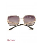 Жіночі Сонцезахисні Окуляри GUESS Factory (Logo Chain Sunglasses) 63632-01 Чорний