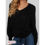 Жіночий Светр GUESS Factory (Kayla Belted Sweater) 63292-01 Реактивний Чорний Жіночий Светр GUESS Factory (Kayla Belted Sweater) 63292-01 Реактивний Чорний