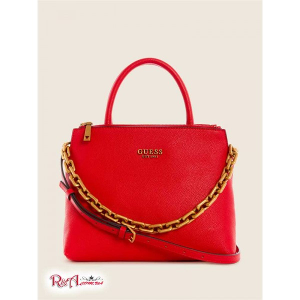 Женская Сумка Сэтчел GUESS (Turin Triple Compartment Satchel) 64872-01 Lipstick