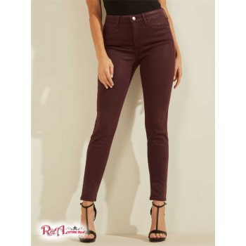 Жіночі Джинси (1981 Coated Skinny Jeans) 58682-01 Burgundy Shade Мульті
