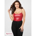 Женское Боди GUESS Factory (Eva Faux-Leather Bodysuit) 57792-01 Rugby Красный
