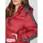 Женская Куртка GUESS Factory (Bakir Puffer Jacket) 57202-01 Beet Juice Красный