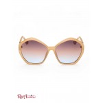 Женские Солнцезащитные Очки GUESS (Oversized Geometric Logo Sunglasses) 60112-01 Румяна