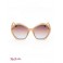 Женские Солнцезащитные Очки (Oversized Geometric Logo Sunglasses) 60112-01 Румяна